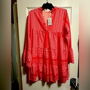 Medium short pullover dress